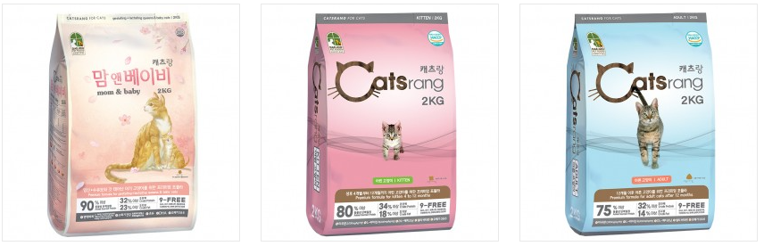 ▲고양이 펫푸드 캐츠랑 (사진=대주산업 홈페이지)