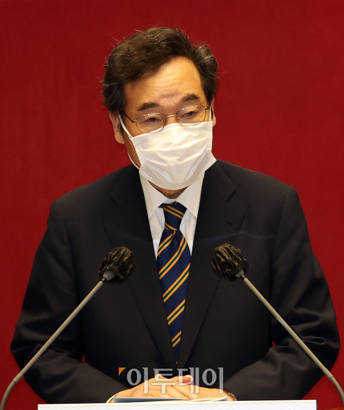 ▲이낙연 더불어민주당 대표가 7일 서울 여의도 국회 본회의장에서 교섭단체 대표연설을 하고 있다. (고이란 기자 photoeran@)