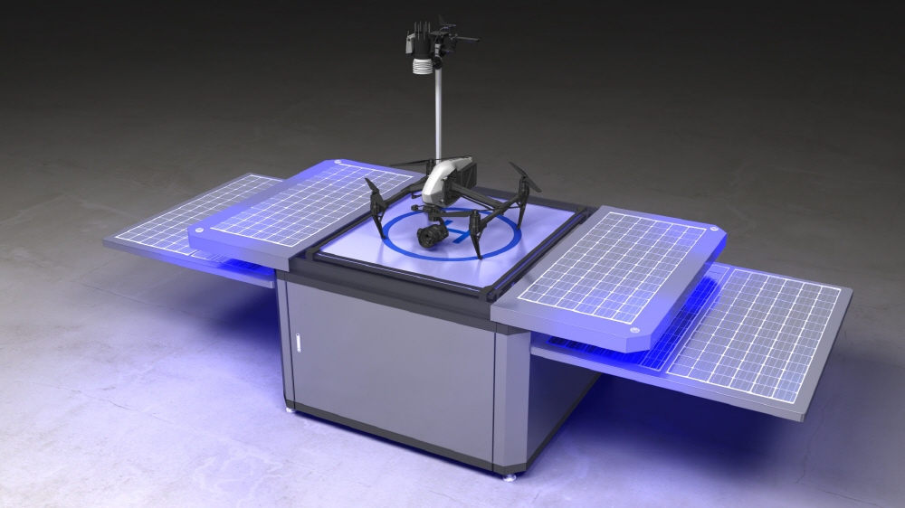 ▲인스페이스 드론셋 이미지. (사진제공=한컴그룹)