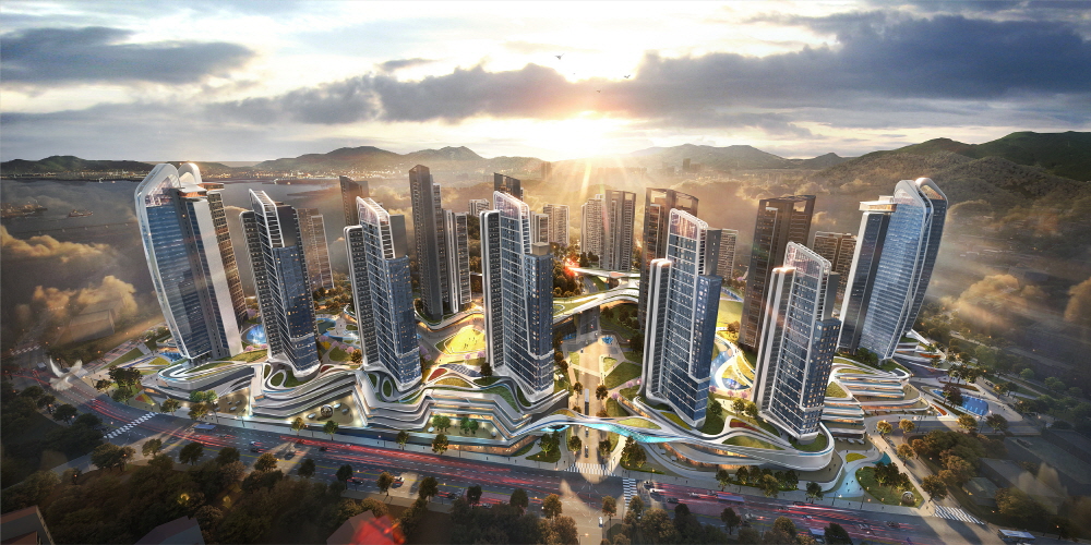 ▲부산 남구 대연8구역 조감도. (자료 제공=롯데건설)