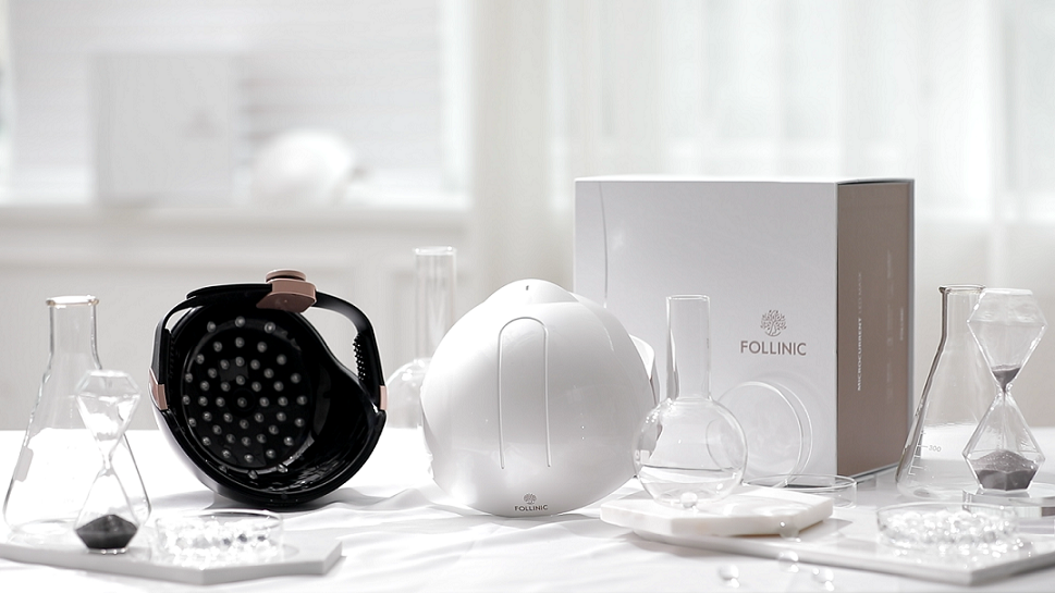 ▲폴리니크 미세전류 LED 두피케어기 (사진제공=아이엘사이언스)