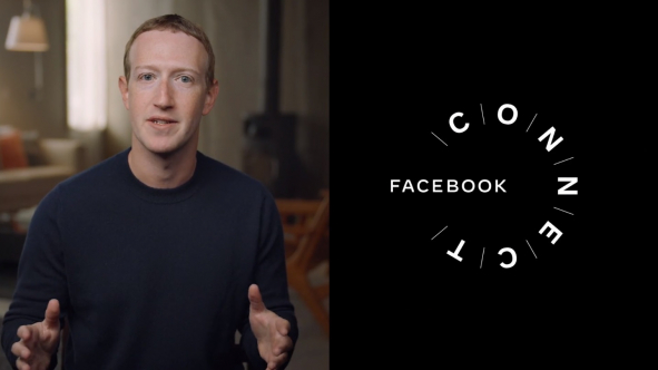 ▲마크 저커버그 페이스북 CEO가 증강현실(AR) 및 가상현실(VR) 기술의 미래와 페이스북의 기술 비전을 공유하는 ‘페이스북 커넥트(Facebook Connect)’에 참가한 모습 (사진제공=페이스북)