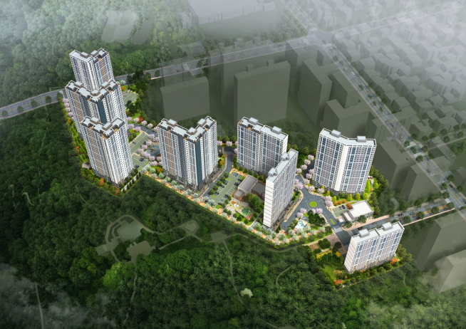 ▲한라 '청주 월명공원 공동주택' 조감도. (한라)