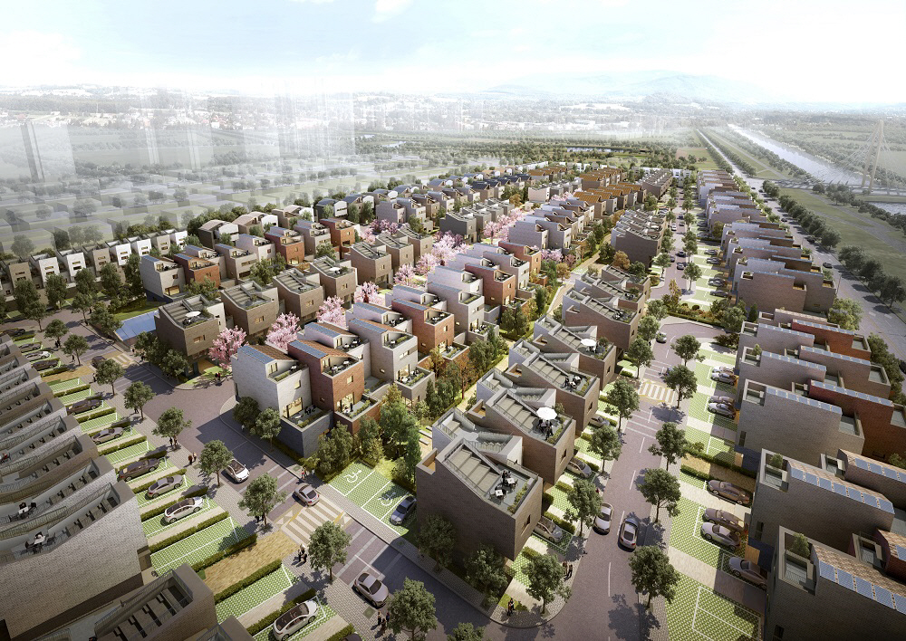 ▲‘청라 푸르지오 라피아노’ 단지 조감도. (자료 제공=대우건설)
