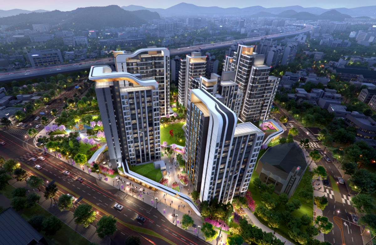 ▲SK건설이 제안한 서울 동대문구 제기동 제기6구역 재개발 조감도. (자료 제공=SK건설)