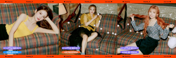 ▲프로미스나인 장규리·이나경·송하영(사진=오프더레코드 제공)