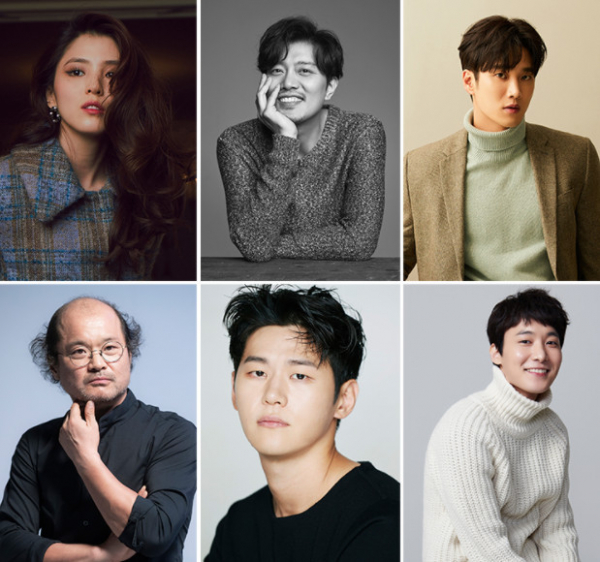 ▲'언더커버'(가제) 한소희, 박희순, 안보현, 김상호, 이학주, 장률(사진제공=각 소속사)
