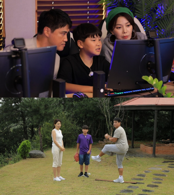 ▲‘위캔게임’ 홍성흔 가족(사진제공=KBS 2TV)
