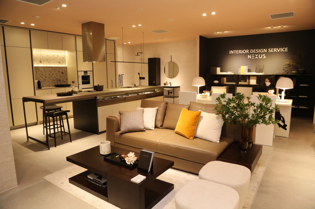 ▲넥서스가 신세계백화점강남점에 오픈한 인테리어 디자인 서비스 매장 전경.  (사진제공=넥서스)