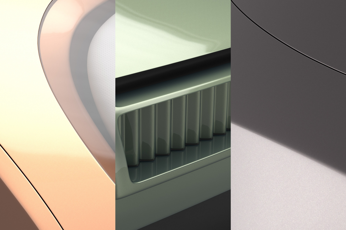 ▲바스프는 2020년~2021년 자동차 업계 색상 트렌드 컬렉션을 공개했다. (왼쪽부터) EMEA지역의 베이지 계열 ‘푼디츠 솔루션’ 색상, 아태지역의 그린 계열 ‘소셜 카무플라주’ 색상, 북미지역의 그레이 계열 ‘다크 셀처’ 색상 (사진제공=바스프)