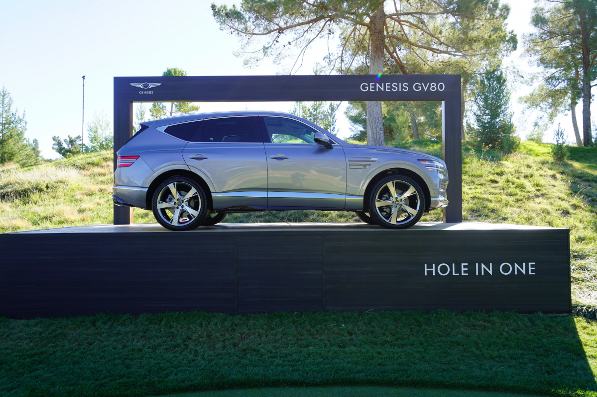 ▲제네시스는 GV80을 13번홀 홀인원 경품으로 제공했다.  (사진제공=제네시스)