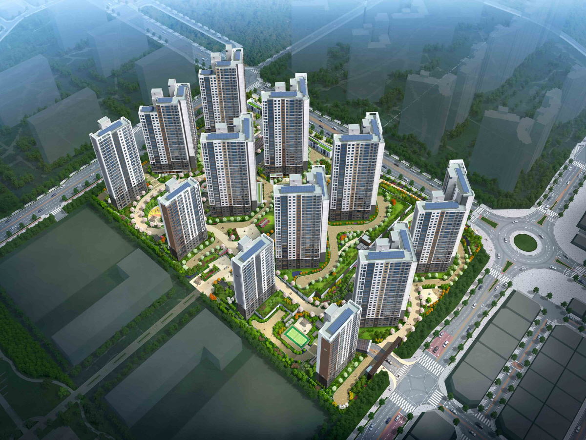 ▲호반산업 ‘호반써밋 시그니처 2차’ 아파트 조감도. (자료 제공=리얼투데이)
