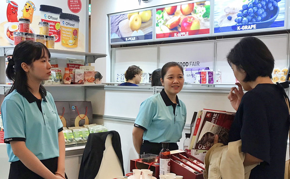 ▲베트남 K-FOOD GIFT 테마관 현장. (사진제공=한국농수산식품유통공사(aT))