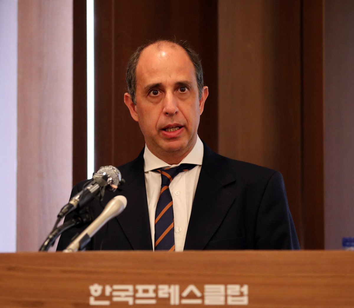 ▲토마스 오헤아 킨타나 UN 북한인권 특별보고관. (뉴시스)