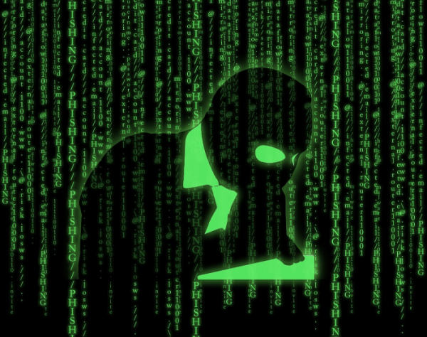 ▲Computer hacker silhouette of hooded man on matrix background