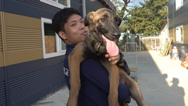 ▲'극한직업' 경찰견 훈련사(사진제공=EBS1)