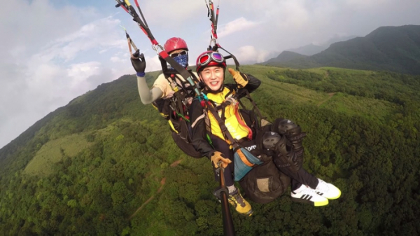 ▲뽕숭아학당 촬영지 양평 패러글라이딩(사진제공 = TV CHOSUN)