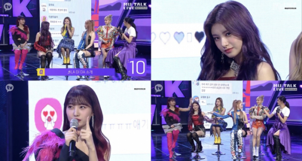 ▲에버글로우(사진=카카오TV 오리지널 '컴백쇼 뮤톡 라이브' 캡처)