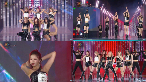 ▲에버글로우(사진=‘2020 아시아송페스티벌’ 생중계 화면 캡처)