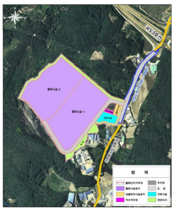 ▲골든코어가 만든 봉현물류단지 개발 계획안. (자료= 경기도 광주시청.)