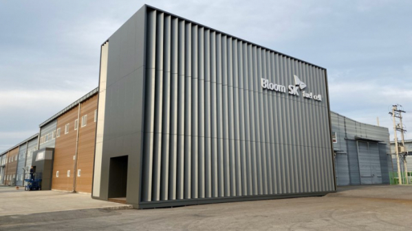 ▲SK건설은 20일 경북 구미시에서 블룸SK퓨얼셀 제조 공장 준공식을 열었다. 사진은 구미 공장 전경. (사진 제공=SK건설)
