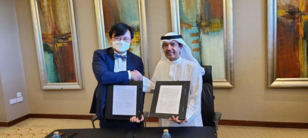 ▲앤디포스가 쿠웨이트의 ‘NCM’(이하 NCM)와 코로나19 진단키트 제품군 전체를 공급하기 위한 업무협약을 체결했다. (사진제공=앤디포스)