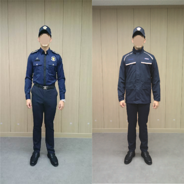 ▲대체복무요원 일반근무복(왼쪽), 작업근무복 (사진제공=법무부)