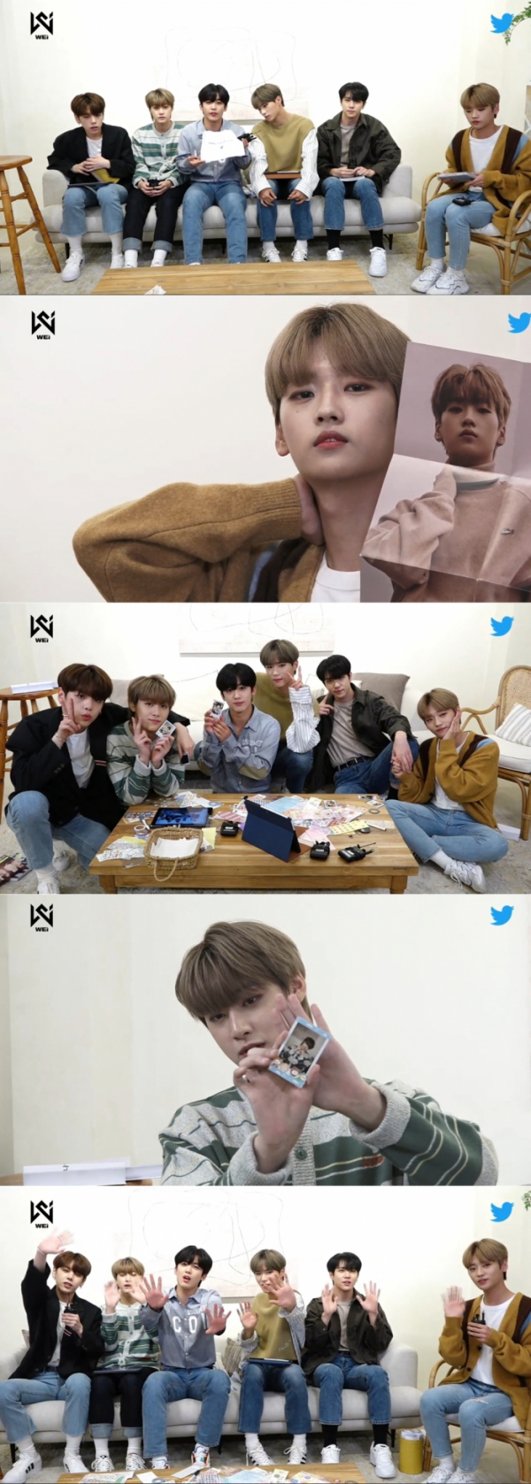 ▲블루룸라이브 위아이(사진 = 트위터 블루룸라이브 방송 캡처)