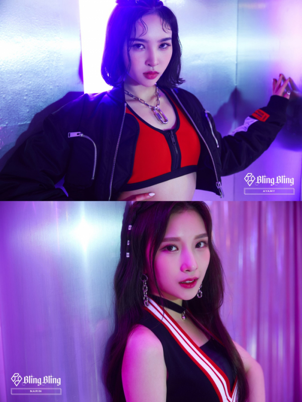 ▲블링블링 아야미&나린(사진=메이저나인 제공)