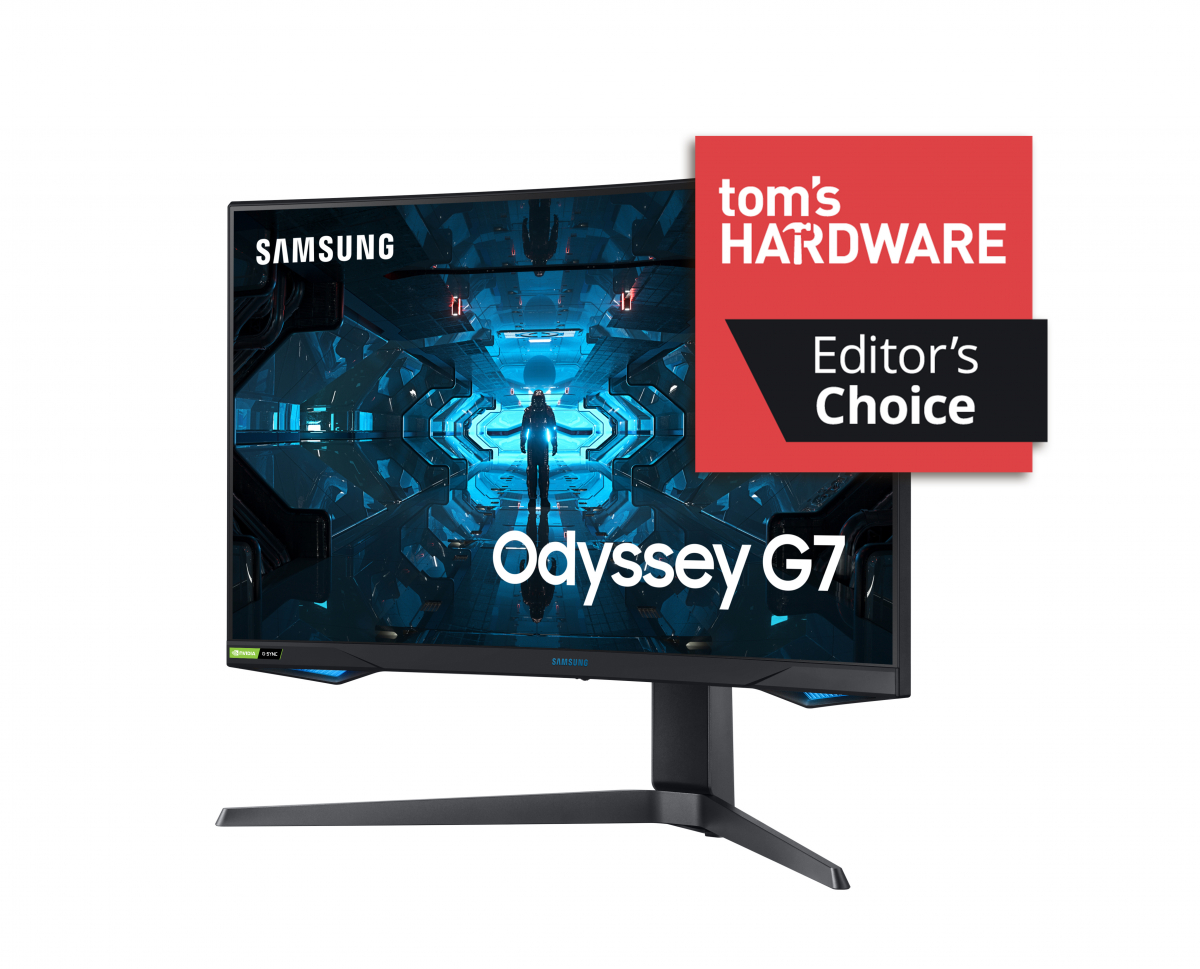 ▲삼성전자 게이밍 모니터 오디세이 G7 제품 이미지 (사진제공=삼성전자)