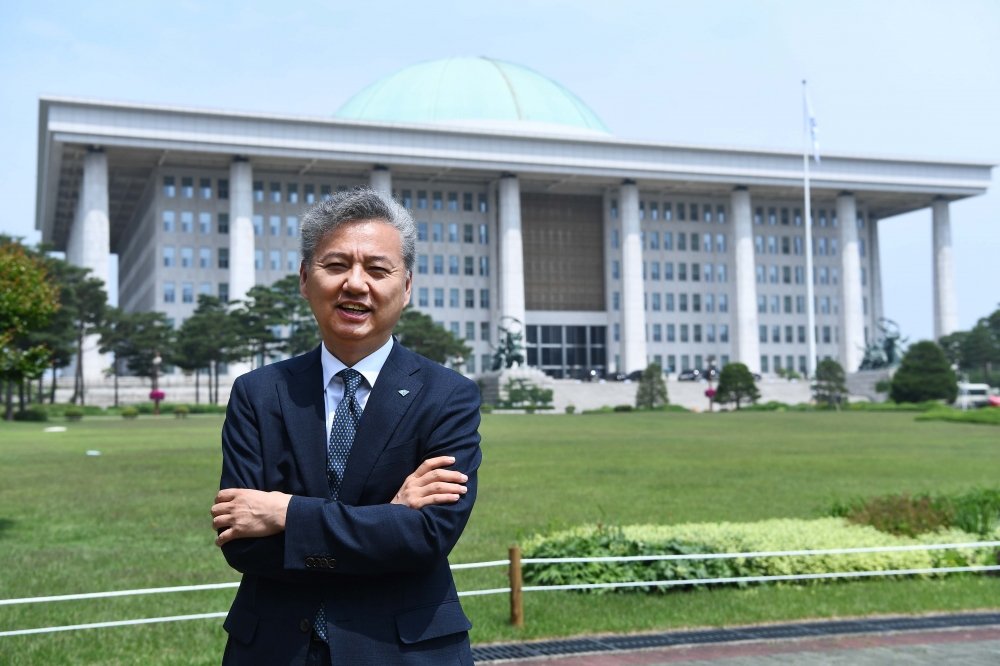 ▲홍성국 더불어민주당 세종갑 당선인. 신태현 기자 holjjak@ (이투데이DB)