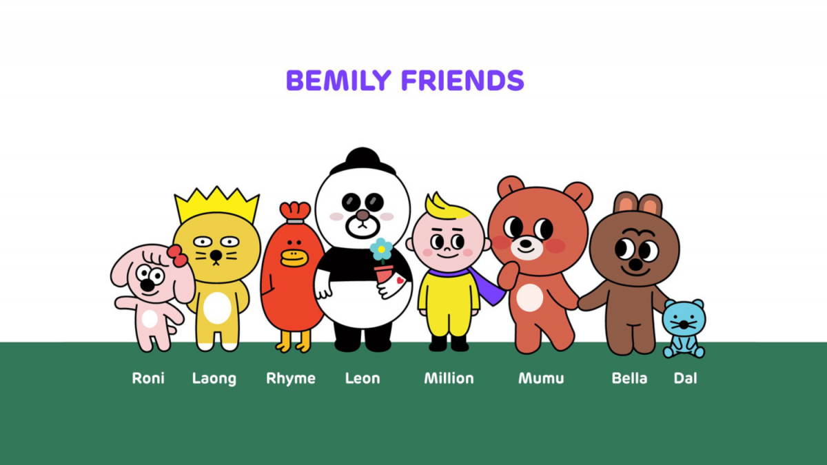 ▲비밀리프렌즈 캐릭터(좌) (사진제공=비밀리)