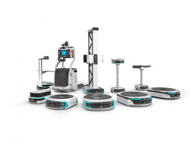 ▲자율이동로봇(AMR) 전문기업인 중국의 긱플러스의 물류 자동화 로봇. 물류 자동화 시스템 통합사업자인 두산로지스틱스솔루션은 긱플러스와 AMR 등 물류 자동화 로봇의 국내 독점 공급 및 유지보수 서비스 계약을 체결했다고 5일 밝혔다. (사진제공=㈜두산)