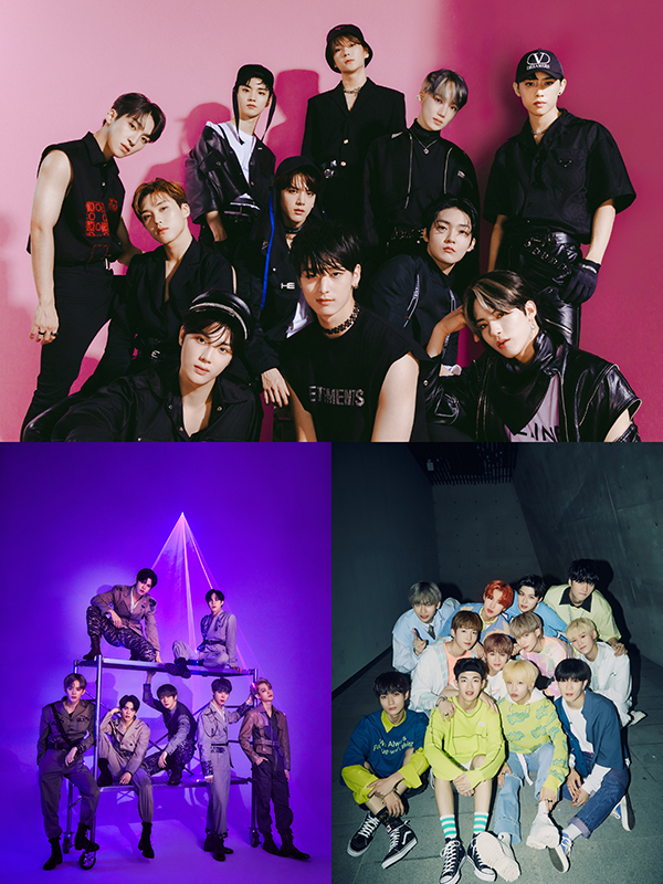 ▲더보이즈, 베리베리,엔쿠스(사진제공=크래커엔터테인먼트·젤리피쉬엔터테인먼트·규리엔터테인먼트)