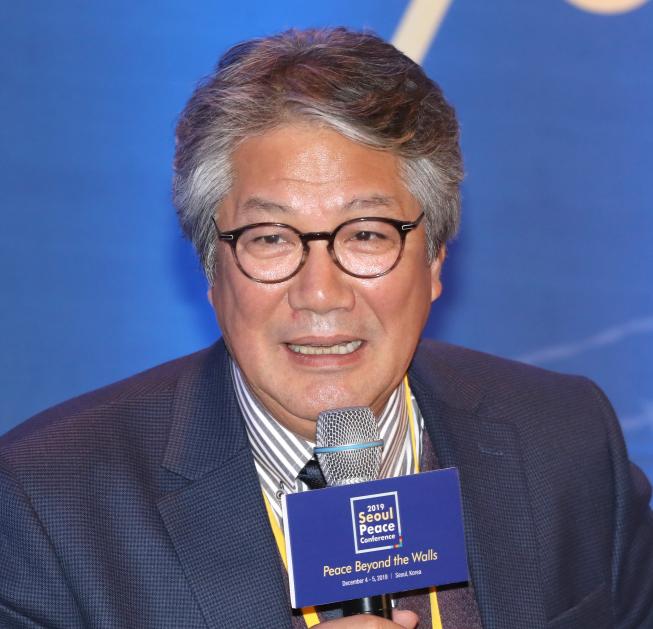 ▲김기정 연세대학교 교수가 서울평화회의에서 발언하고 있다. (연합뉴스)