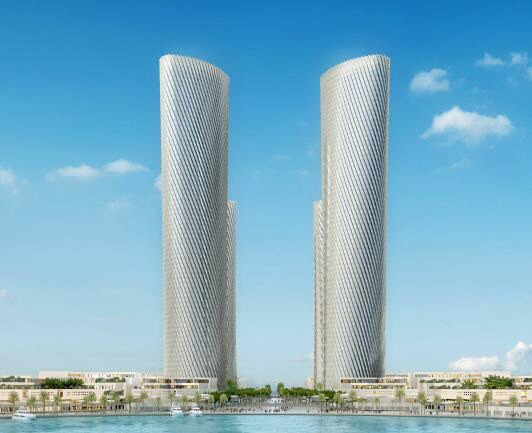 ▲‘2020 스마트 건설대상’에서 해외건설 부문 대상을 받은 현대건설의 ‘카타르 루사일 타워’ 조감도.
