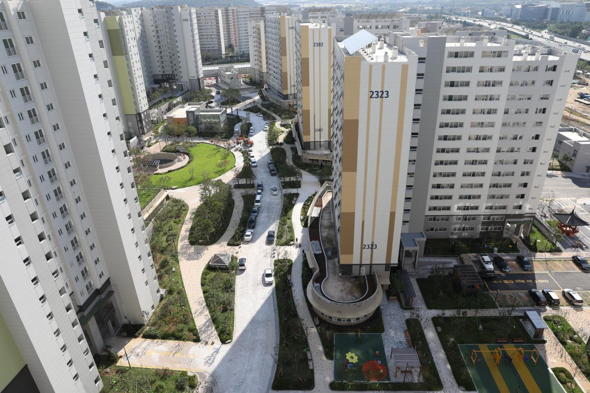 ▲‘2020 스마트 건설대상’에서 주거혁신 대상을 받은 SH공사의 ‘위례 포레샤인 18단지’ 전경.(사진 제공=SH공사)
