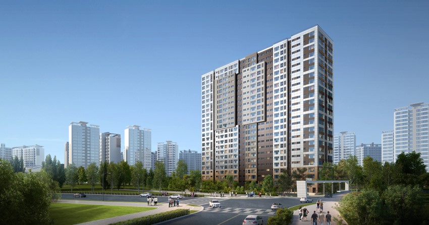 ▲서울 광진구 광장동 ‘상록타워아파트’ 리모델링 단지 조감도 (제공=HDC현대산업개발)