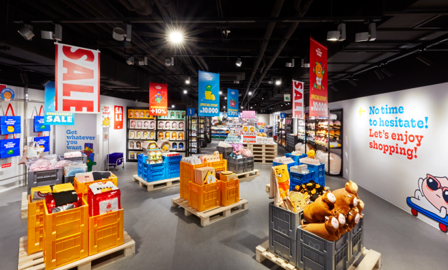 ▲카카오프렌즈 홍대 팩토리 스토어 내부 모습