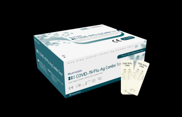 ▲동시 진단키트 ‘Humasis COVID-19/ Flu Ag Combo Test’ (사진제공=휴마시스)