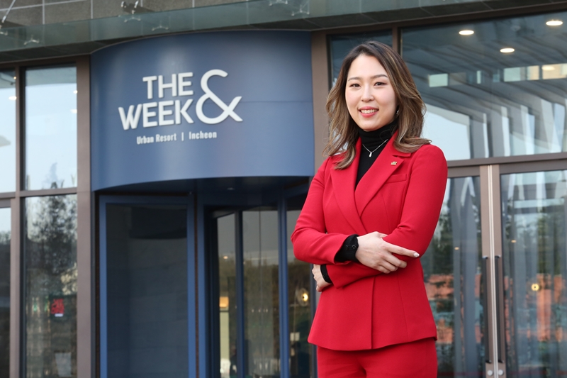 ▲인천광역시 중구 영종도에 있는 더위크앤리조트에서 이현지 대표를 만났다. (사진제공=더위크앤리조트)