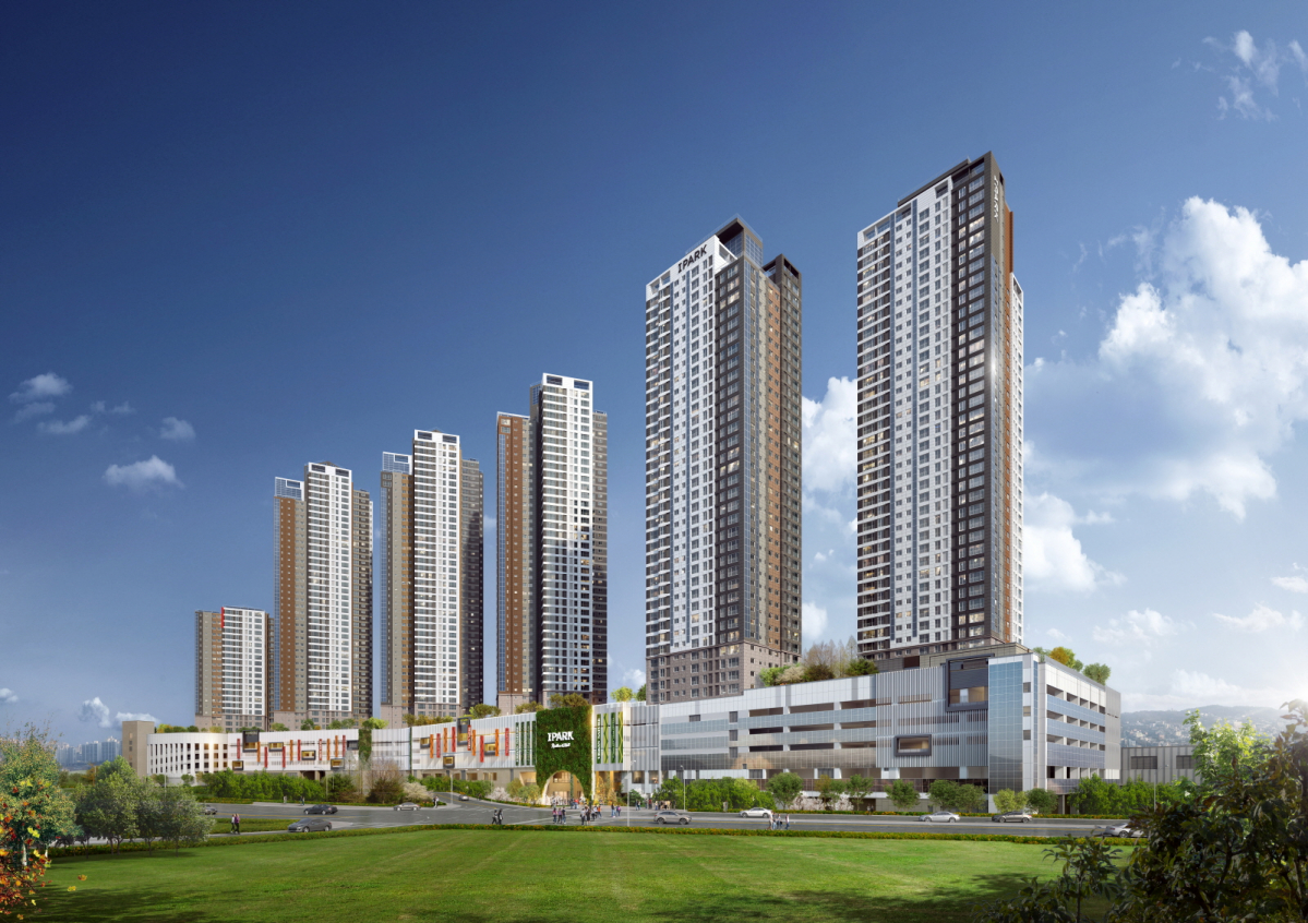 ▲HDC현대산업개발이 서울 구로구 고척동 일대 부지 개발을 통해 공급하는 공공지원 민간임대주택 ‘고척 아이파크’ 투시도.