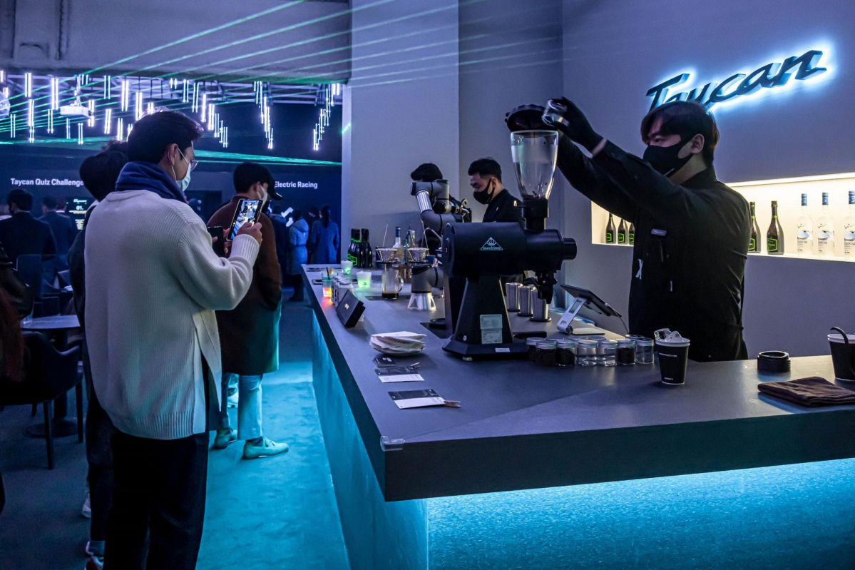 ▲사진=라운지엑스 브랜드 하우스가 진행 중인 '포르쉐 타이칸 아레나'