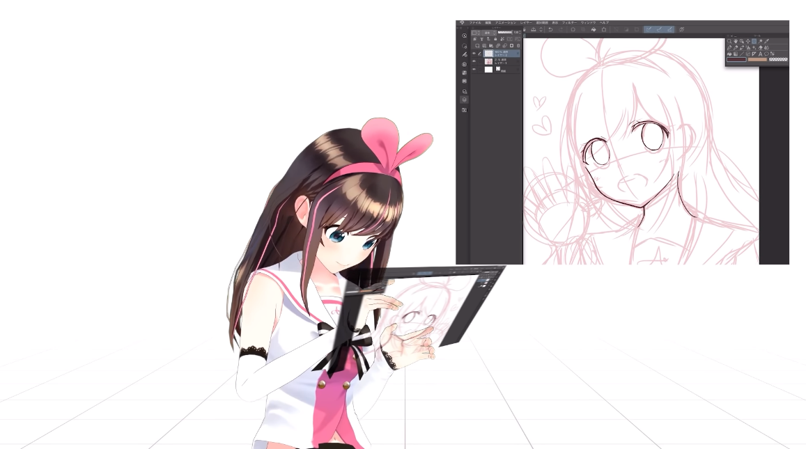 ▲'키즈나 아이'는 처음으로 '버추얼 유튜버'라는 개념을 표방하며 성장의 토대를 일군 것으로 평가받는다. (출처=키즈나 아이 유튜브 영상 캡처)