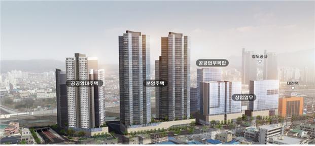 ▲대전역 쪽방촌 공공주택 조감도 (국토교통부)