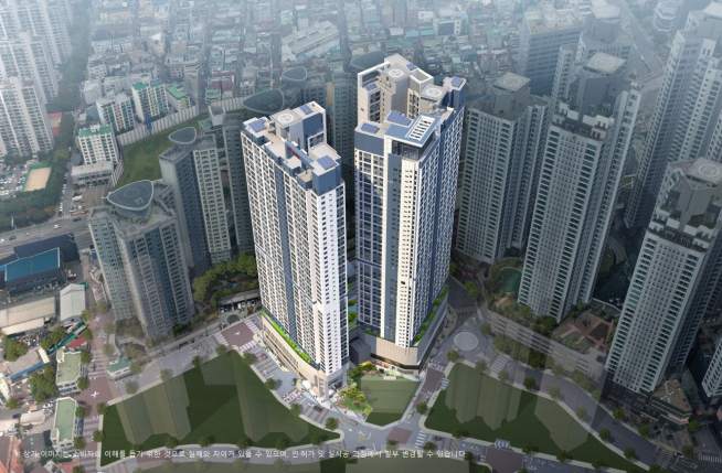 ▲현대엔지니어링 '힐스테이트 감삼 트럴' 조감도. (현대엔지니어링)