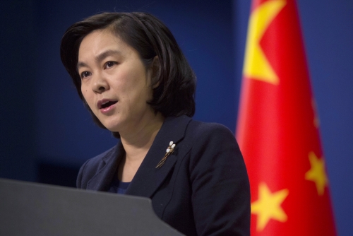 ▲화춘잉 중국 외교부 대변인은 10일 미국의 홍콩 관련 제재에 대한 상응 조치로 미국 의원을 포함한 개인을 제재할 것이라고 밝혔다. 베이징/AP뉴시스  
