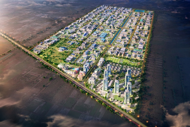 ▲미얀마 '한-미얀마 산업단지'(KMIC) 조감도. (LH)