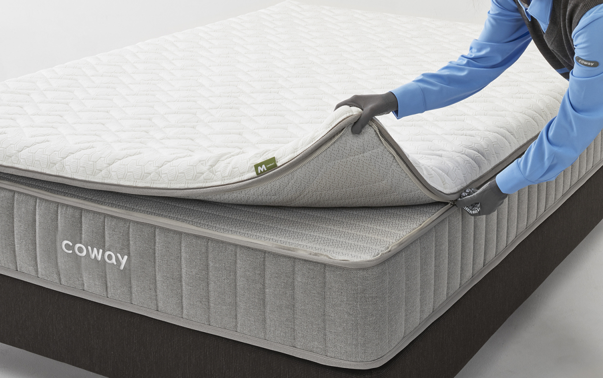 ▲코웨이가 매트리스 사용 기간 동안 라이프스타일 변화에 맞춰 원하는 탑퍼로 변경ㆍ교체할 수 있는 ‘슬립매칭 서비스’를 실시한다. (출처=코웨이)