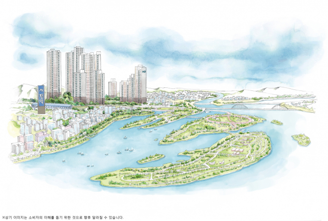 ▲GS건설 '가평자이' 조감도 스케치.